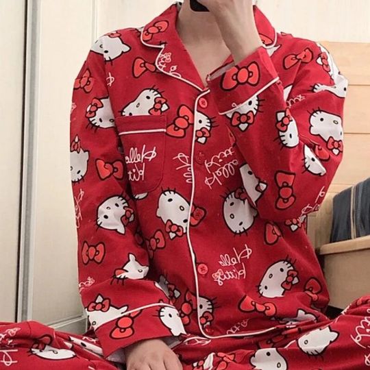 Christmas Hello Kitty Pajamas Set
