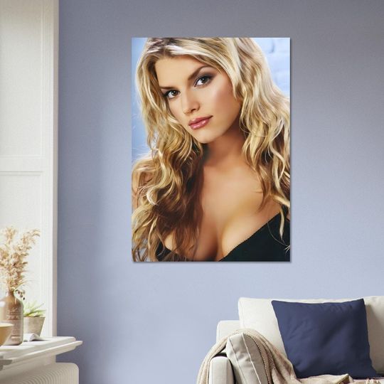 Jessica Simpson's Glamorous Portrait Poster