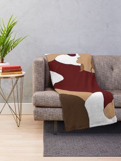 Burning Red Throw Blanket