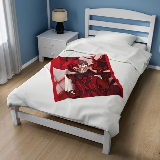 Alastor Hazbin Hotel Blanket, Hazbin Hotel Fan Gift