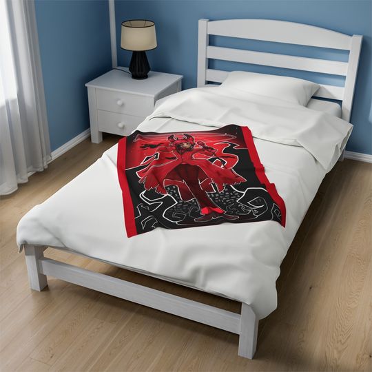 Alastor Hazbin Hotel Blanket, Hazbin Hotel Fan Gift
