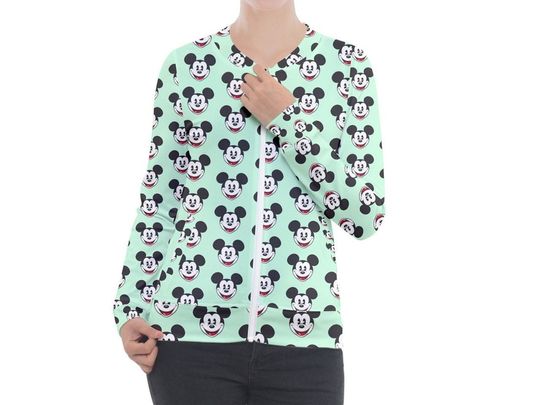 Mickey Mouse Light Jacket | Mickey Mouse Zip-up Jacket | Disney Nurse Jacket