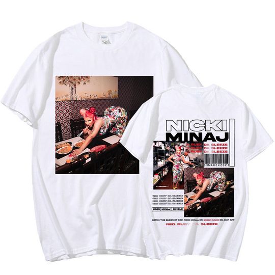 Rapper Nicki Minaj Music Album Red Ruby Da Sleeze T Shirt