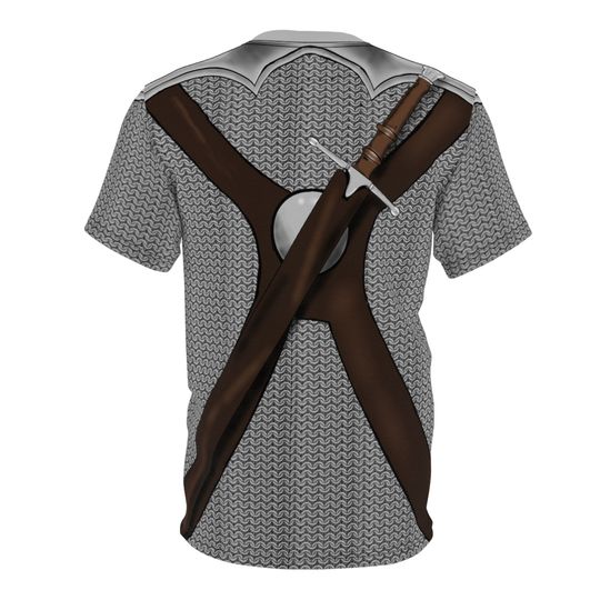 Light grey DND Shirt, Fighter, Dungeons and Dragons