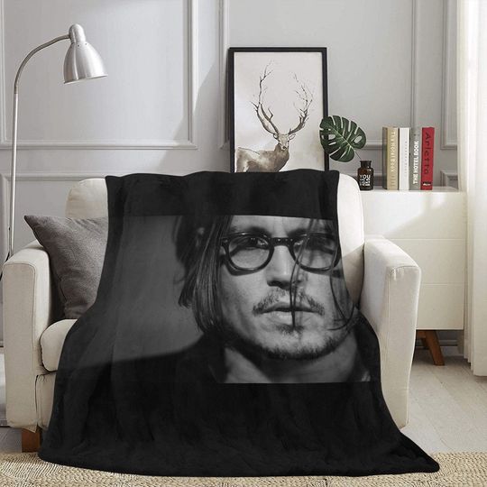 Johnny Depp Fleece Blanket