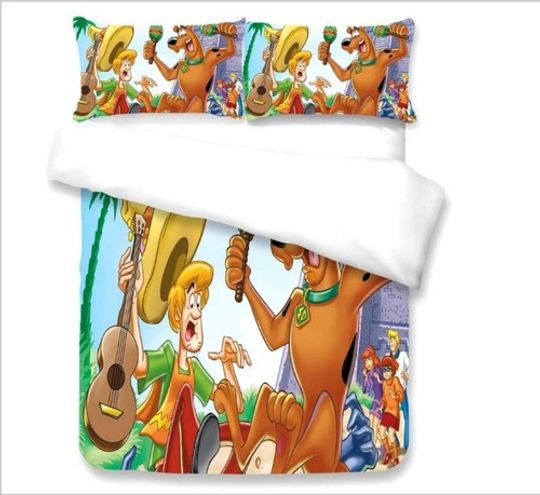 Scooby Doo Bedding Set Christmas Gift Quilt