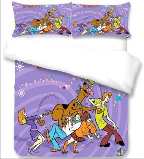 Scooby Doo Bedding Set Christmas Gift Quilt