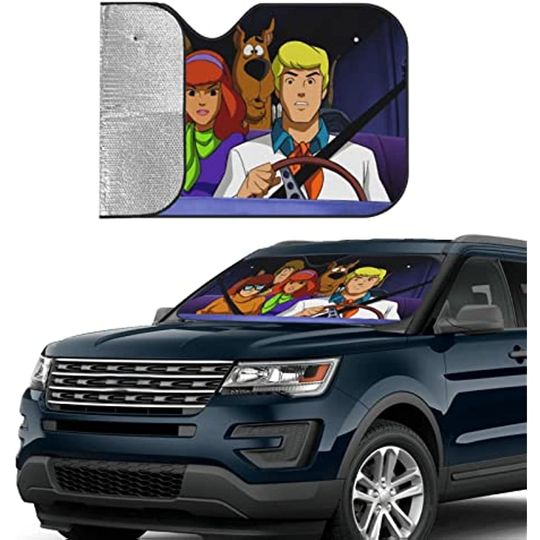 Mioage Funny Cartoon Car Sunshade Front Windshield Sun Shade