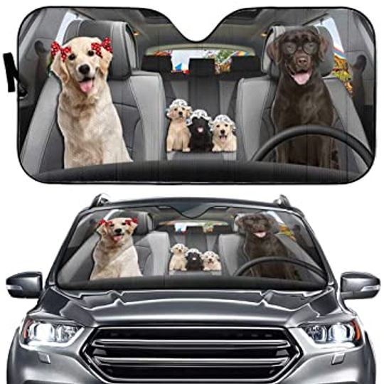 German Shorthaired Pointer Auto Sun Shade