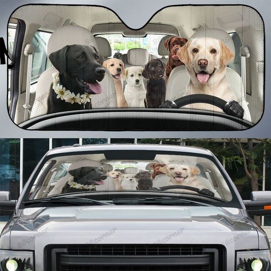 German Shorthaired Pointer Auto Sun Shade