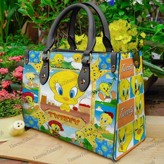 Cute Tweety Bird Leather Bag
