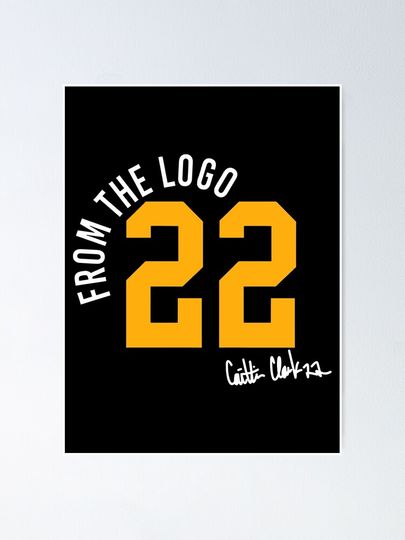 From The Logo 22 Caitlin Clark Poster, Caitlin Clark Baseball Poster
