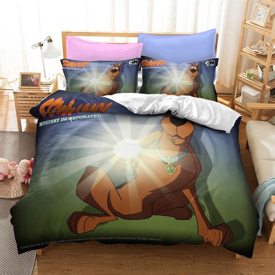 Scooby-Doo Dog Doona Duvet Cover Pillowcase Bedding Set