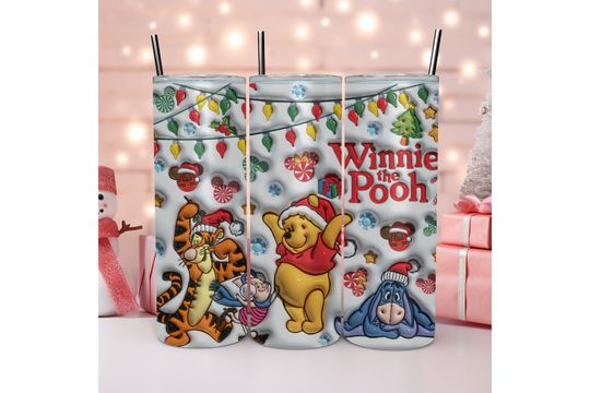 Winnie the Pooh Christmas Tumbler