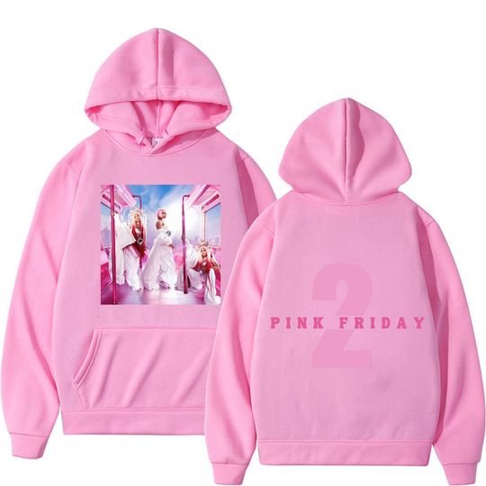 Rapper Nicki Minaj Pink Friday 2 Print Hoodie