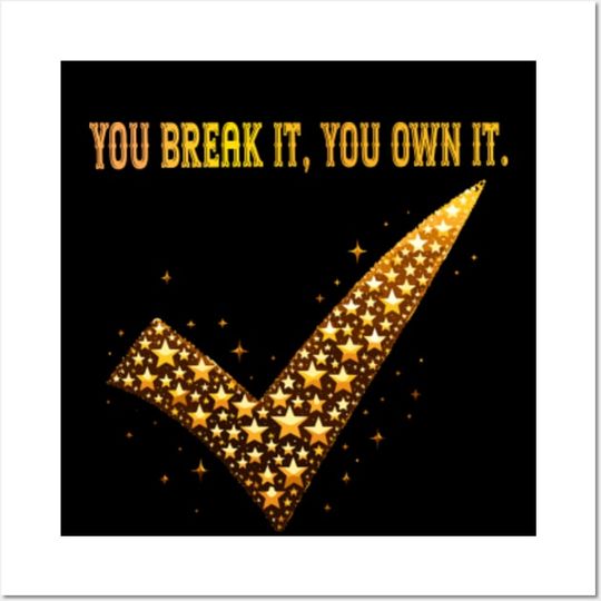 You Break it, You own it Caitlin Clark Poster