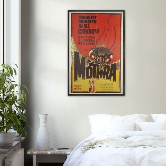 Classic Mothra 1961 Framed Movie Poster