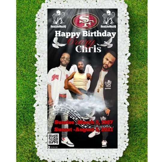 Custom Memorial Grave Blanket