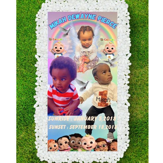 Custom Memorial Grave Blanket