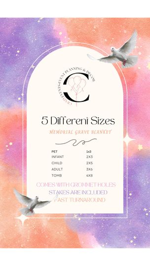 Custom Memorial Grave Blanket