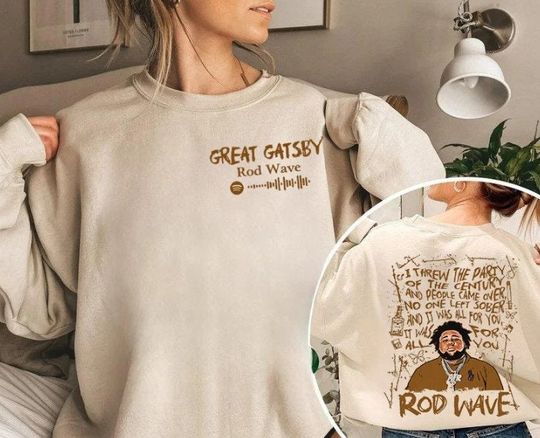 Rod Wave Nostalgia Album 2 side Shirt, Rod Wave Great Gatsby Shirt, Rod Wave Shirt