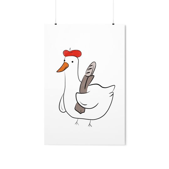 Funny Duck Premium Matte Vertical Posters