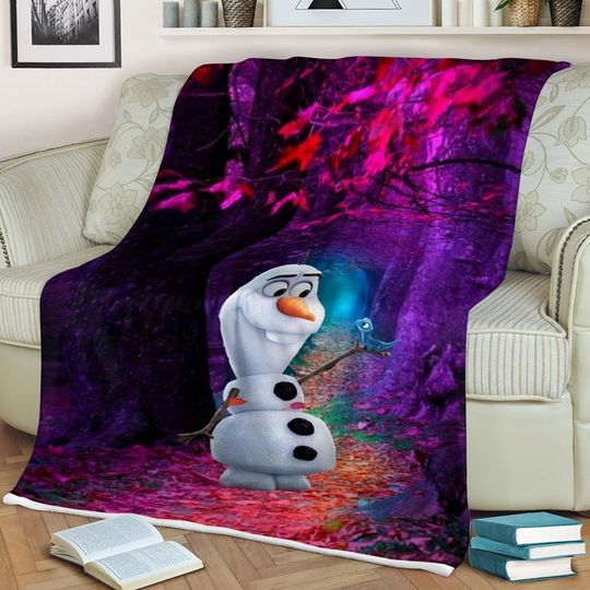 Olaf Sherpa Fleece Blanket