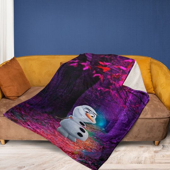 Olaf Sherpa Fleece Blanket
