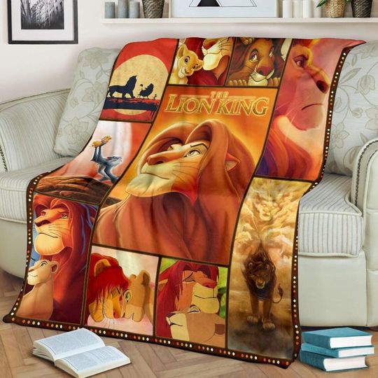Mufasa Lion King Sherpa Fleece Blanket