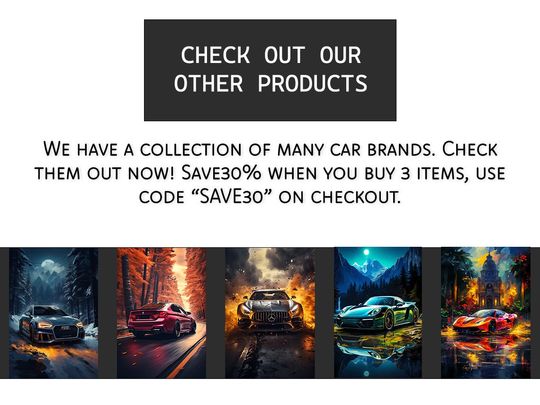 Autumn Twilight Performance Car Poster, Traditional House