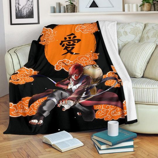 Gaara NARUT0 Sherpa Fleece Blanket