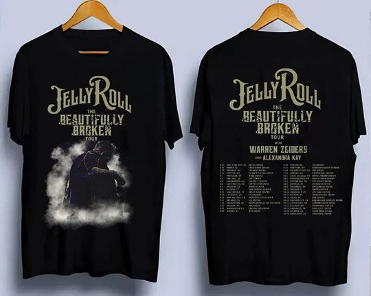 Jelly Roll The Beautifully Broken Tour 2024 Music T-Shirt