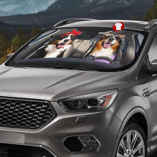 Bernese Mountain Dog Car Sun Shade, Bernese Mountain Car Sunshade