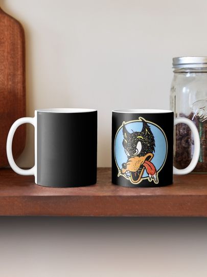 Lone Wolf Jerry Garcia Men's Black Tee Coffee Mug