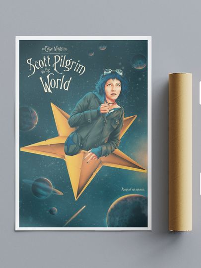 Scott Pilgrim Ramona Flowers Alternative Movie Poster