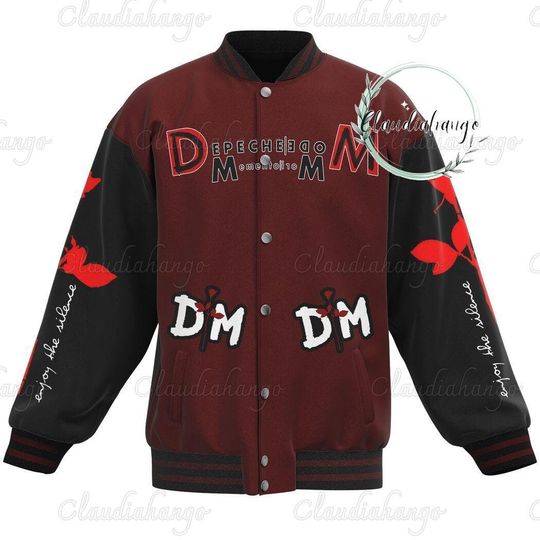 Depeche Mode Baseball Jacket, Memento Mori World Tour Baseball Jacket