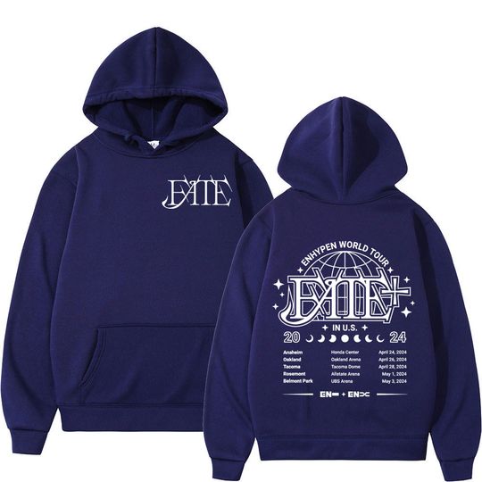 Enhypen World Tour 2024 Double Sided Print Hoodie