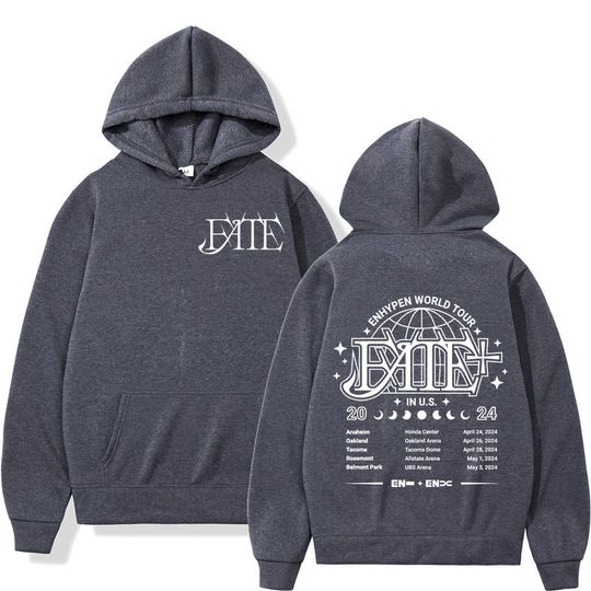 Enhypen World Tour 2024 Double Sided Print Hoodie