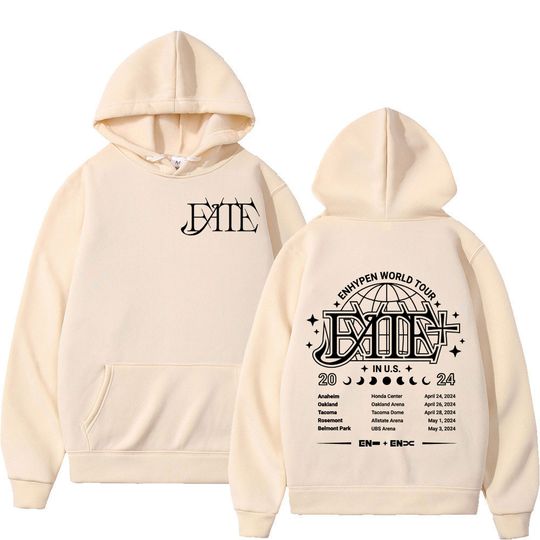 Enhypen World Tour 2024 Double Sided Print Hoodie