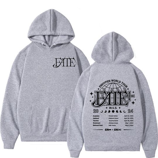 Enhypen World Tour 2024 Double Sided Print Hoodie