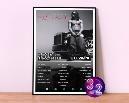 Lil Wayne Poster, Lil Wayne Concert Poster, Retro Music Poster