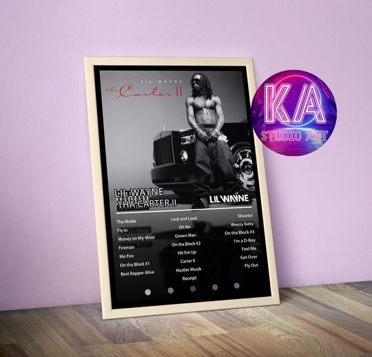 Lil Wayne Poster, Lil Wayne Concert Poster, Retro Music Poster