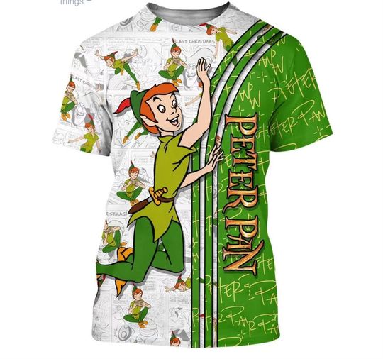 Peter Pan Disney Shirt, Disney 3D Printed Shirt