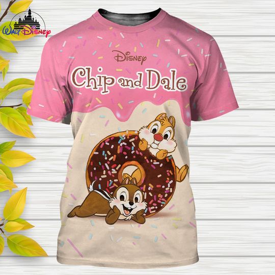 Chip And Dale  Disney Shirt, Disney 3D Printed Shirt