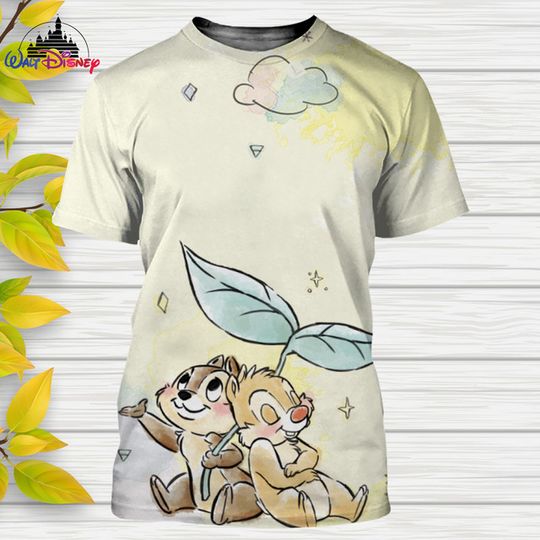 Chip And Dale  Disney Shirt, Disney 3D Printed Shirt