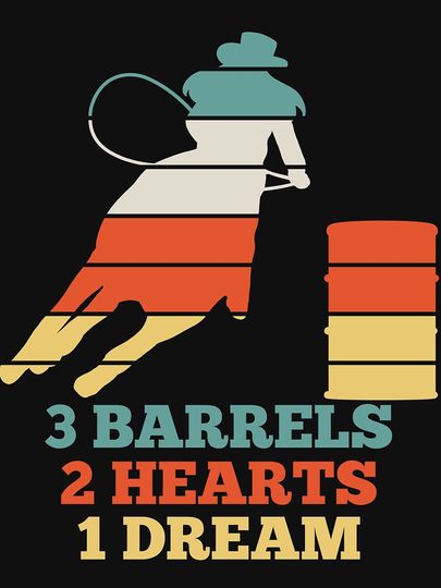 Barrel Racing Retro Lightweight Hoodie