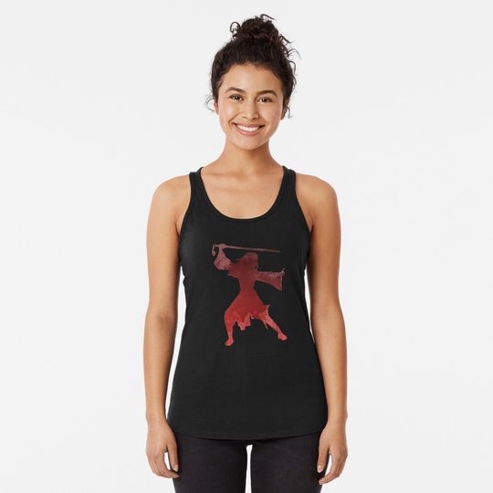 Princess Inspired Silhouette Racerback Tank Top