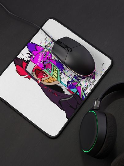 Radio Demon Hazbin Hotel Mouse Pad, Hazbin Hotel Decor