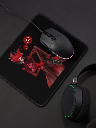 Alastor Hazbin Hotel Mouse Pad, Hazbin Hotel Decor