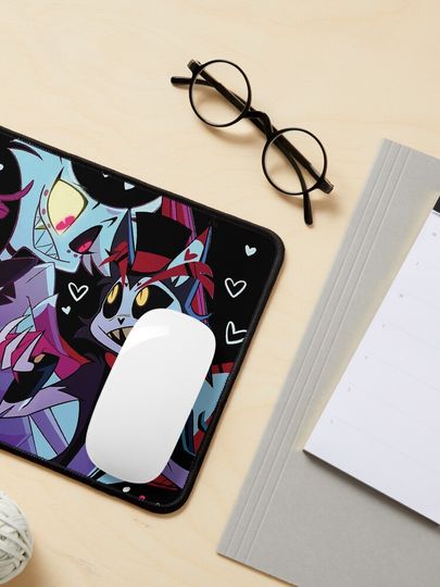 Huskerdust Hazbin Hotel Mouse Pad, Hazbin Hotel Decor